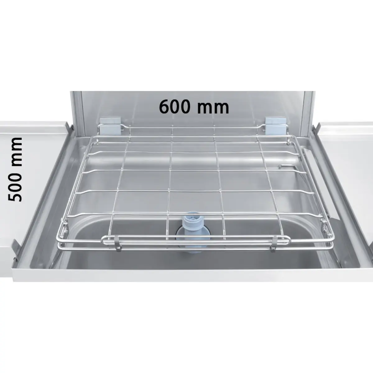 Image Vaat- & pottenwasser met kap, mand 600x500 mm + waterverzachter in continu + damp condensor-recuperator 1
