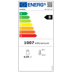 Image Wijnkast vitrine, 300 liter, 1 temperatuur - ZWART 1