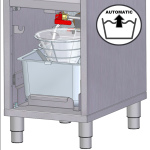 Image Elektrische friteuse met filtersysteem, 1 kuip van 16 liter, op meube 1