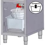 Image Elektrische friteuse met filtersysteem, 1 kuip van 16 liter, op meube 1