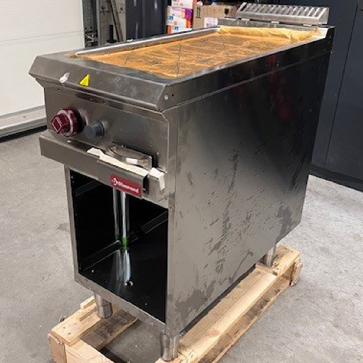 Image Bakplaat op gas, vlakke plaat module 1/2, op open kast 1
