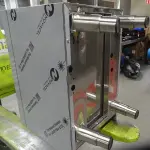 Image Open onderstel op verstelbare poten in R.V.S. 1