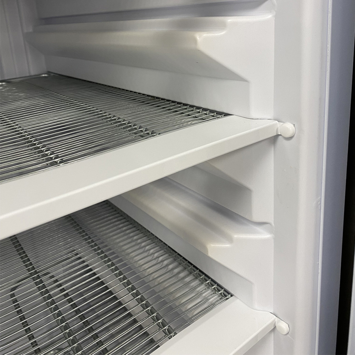Image Statische vrieskast, glazen deur, 525 liter, GN2/1+600x400, roestvrij staal 1