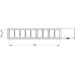 Image Gekoelde structuur GN 9x1/4, met rechte ruit 1