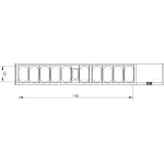 Image Gekoelde structuur GN 10x1/4, 1x1/9,, met deksel 1