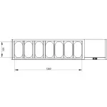 Image Gekoelde structuur GN 7x1/3, met deksel 1