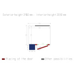 Image Kamer ISO 60 met groep, afm. int. 1430 x 1230 xh 2030 mm (4,07 m³ ) 1