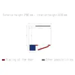 Image Kamer ISO 60 met groep, afm. int. 1430 x 1230 xh 2030 mm (4,07 m³ ) 1