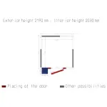 Image Kamer ISO 80 met groep, afm. int. 2030 x 2030 x h2030mm (8,37m³) 1