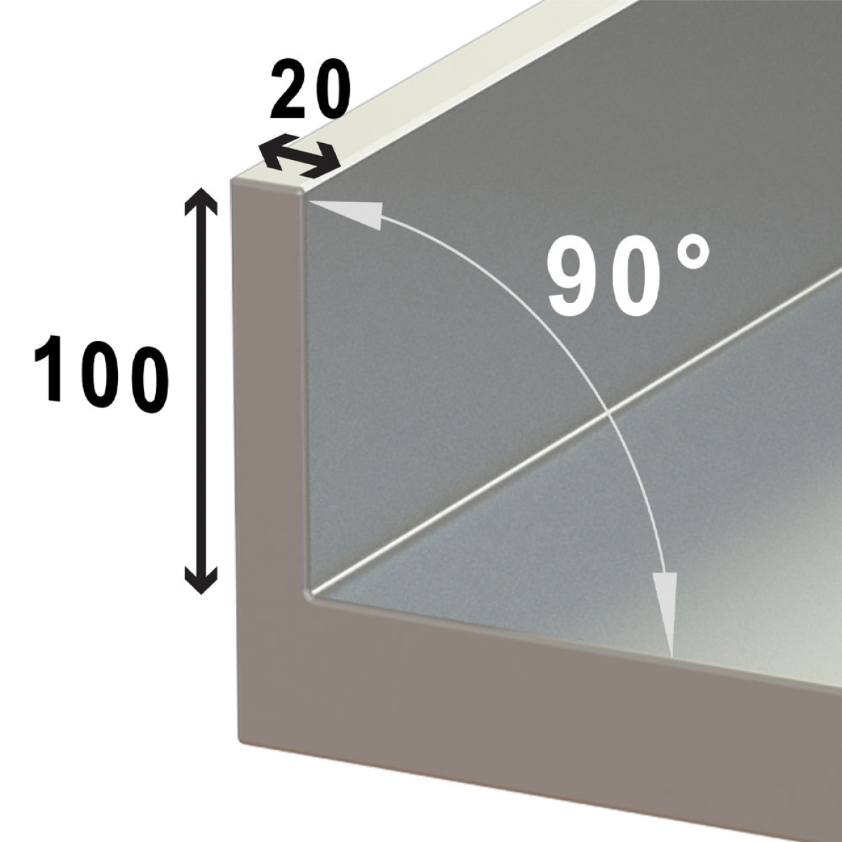Image Spoeltafel 1 kuip 600x500xh275, rechts druipvlak op kast met 2 schuifdeuren 1