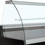 Image Gekoelde vitrinetoonbank gebogen ruit, geventileerd, met reserve - ZWART 1
