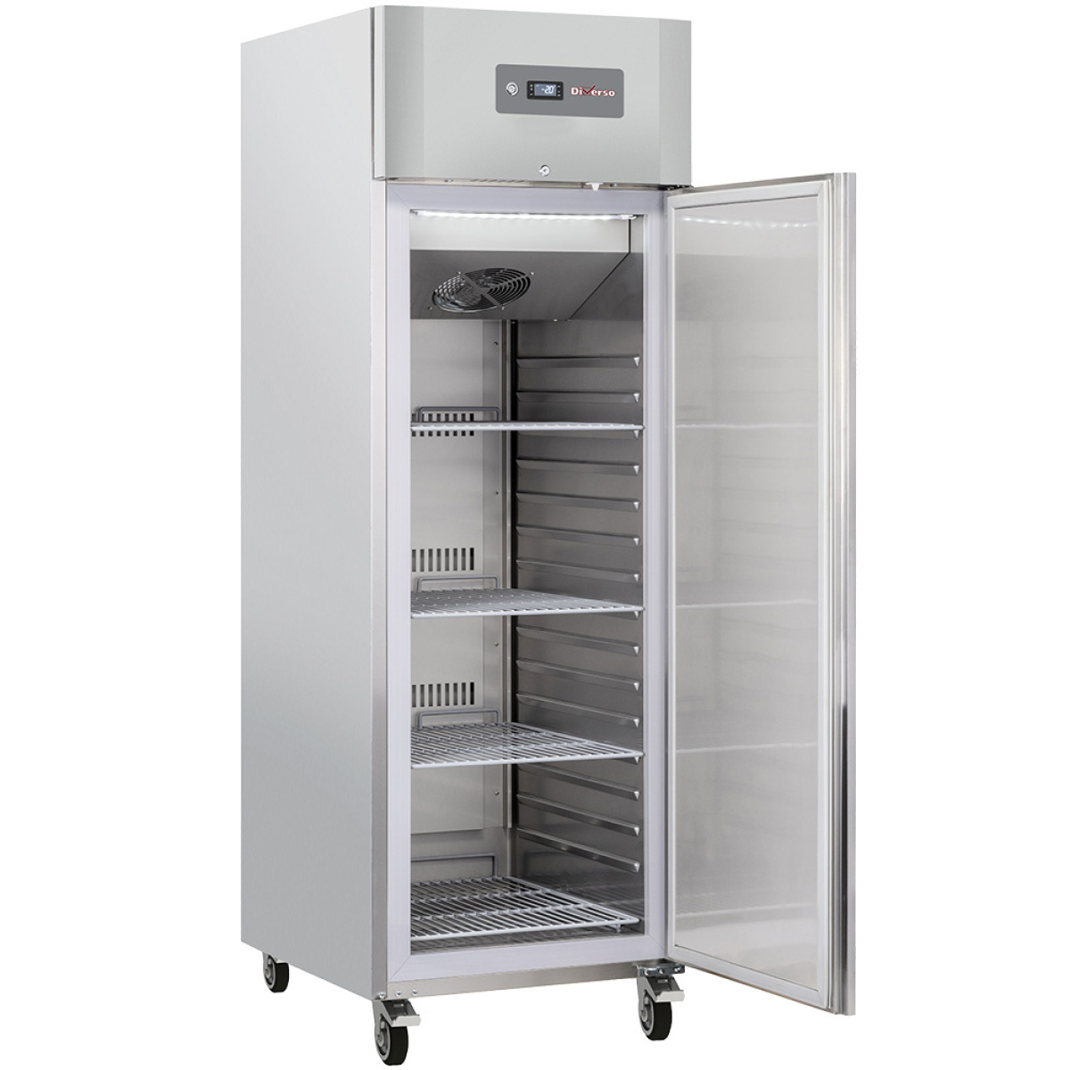 Image Koelkast geventileerd 600 liter 1 deur GN2/1, op wielen, 2 met remmen 1