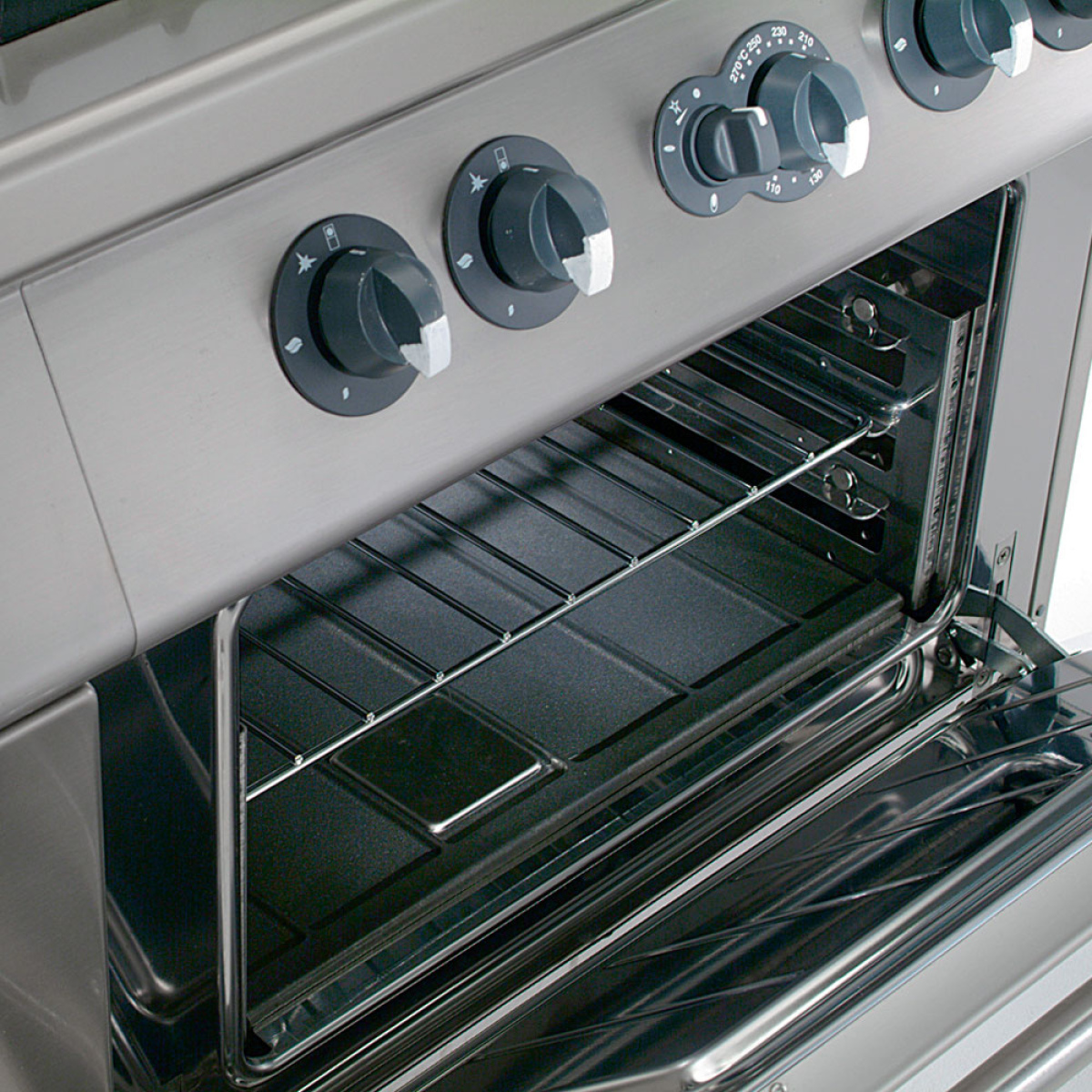 Image Fornuis 6 vuren, gasoven GN 2/1, neutrale kast 2