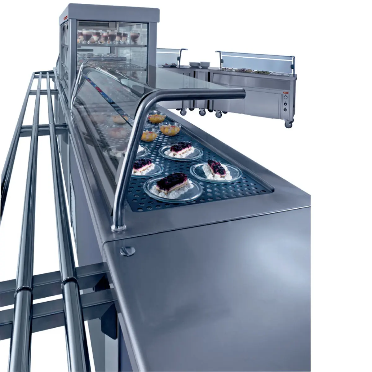 Image Bain-marie element op open kast 4 GN 1/1 2