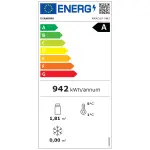 Image FULL glazen vitrine" 440 liter, 1 niveau + 4 planken, geventileerd - WINE - WIT 2