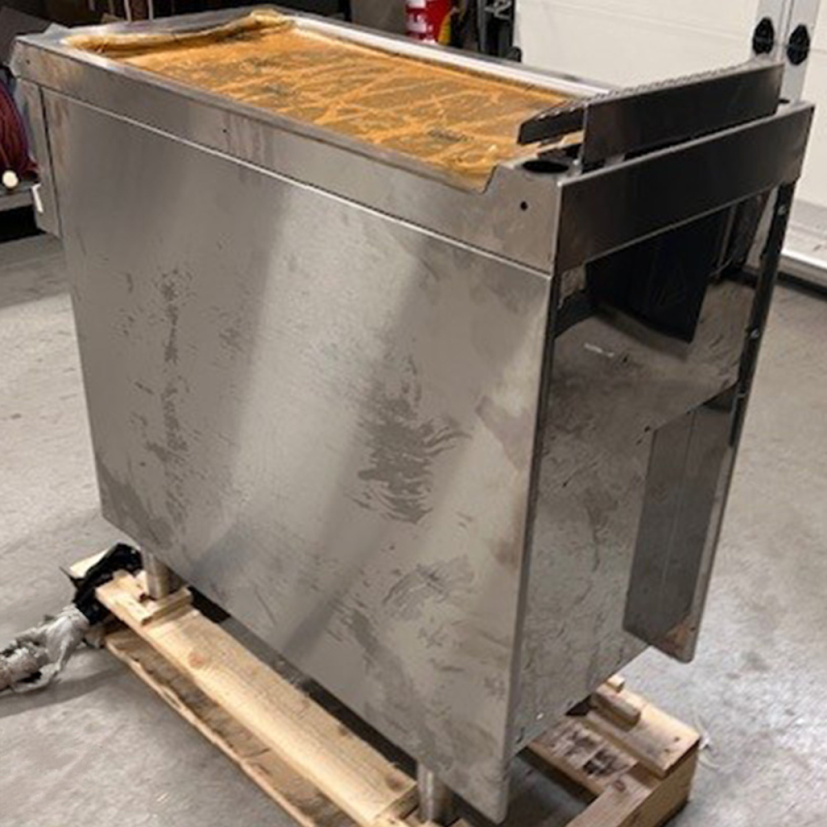 Image Bakplaat op gas, vlakke plaat module 1/2, op open kast 2