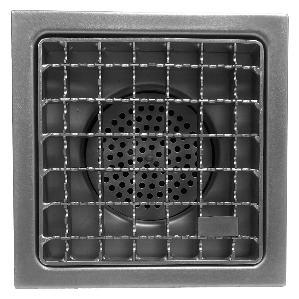 Image Roestvrij stalen vloerafvoergoot 400x400, zijdelingse uitgang 2