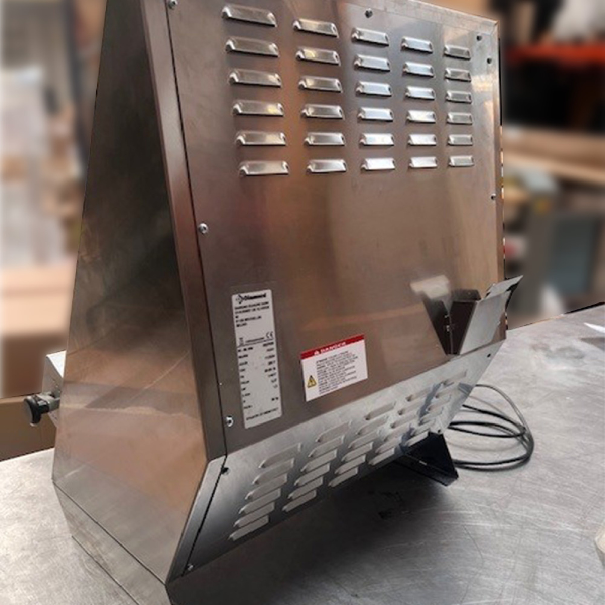 Image Pizzaroller Ø 420 mm, 2 rollen "Linear", in R.V.S. 2