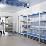 Image Lineaire rek in geanodiseerd aluminium 4 niveau's "Modular Rack" 2