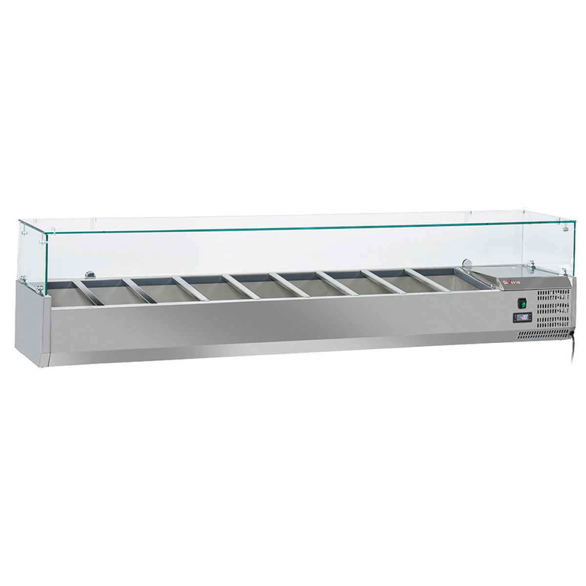 Image Koeltafel voor pizzeria, 2 deuren EN 600x400, 5 neutrale laden EN 600x400, op wielen, 2 met remmen 2