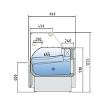 Image Neutrale vitrinetoonbank, met neutrale reserve – ZWART 1