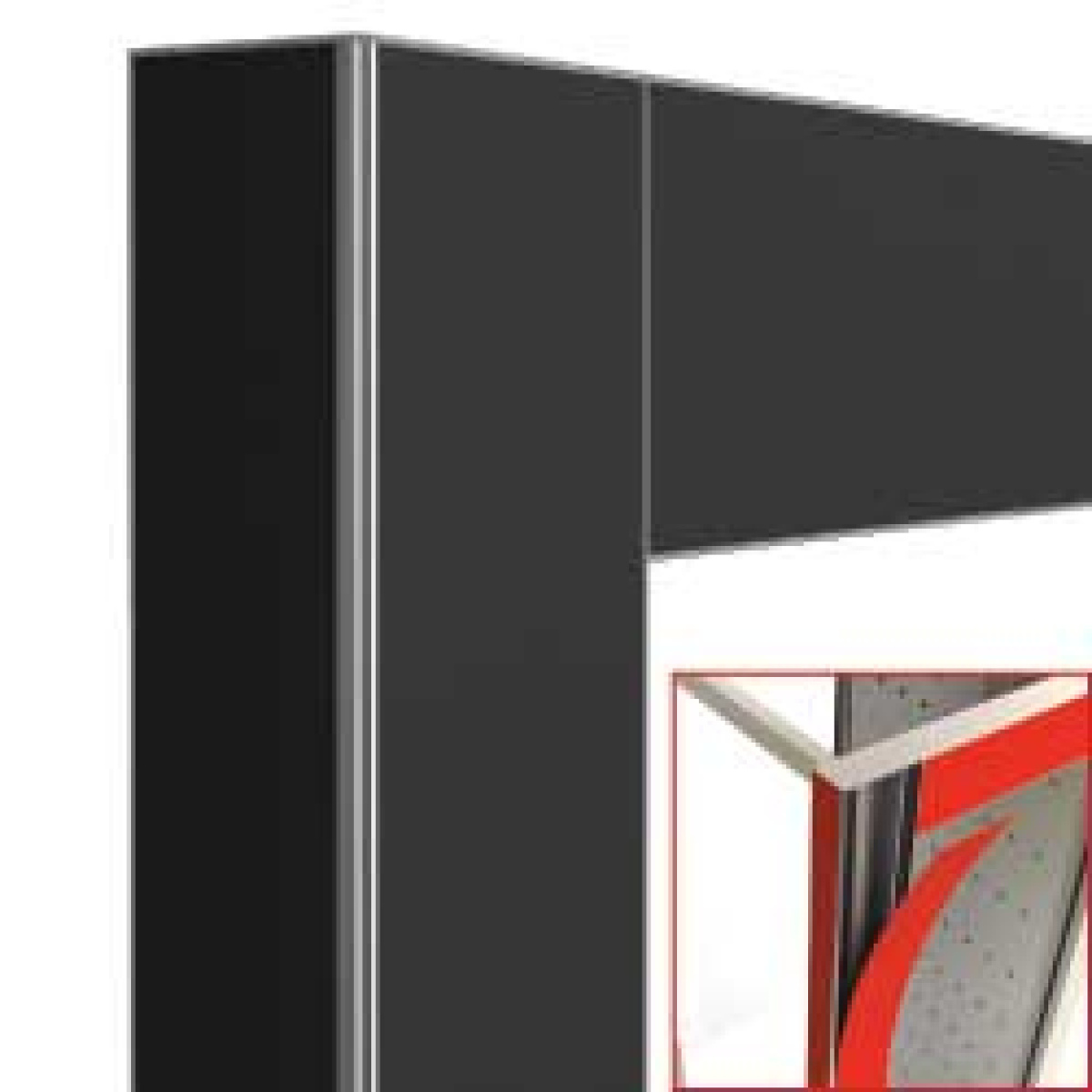 Image Geheel vitrine – Doorgeef - & Deco Zwart mat: 2