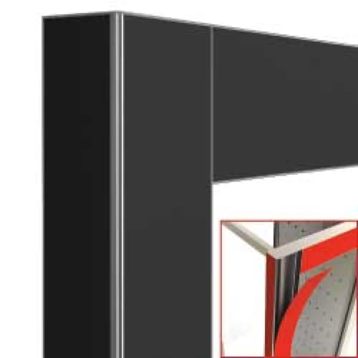 Image Geheel vitrine – Doorgeef - & Deco Zwart mat: 2