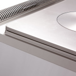 Image Gasfornuis met doorkookplaat op open kast 2