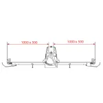 Image Band-uitroller, tafelmodel, 500x1000 mm - Variabele snelheid 3