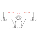 Image Band-uitroller op voetstuk, 500x1000 mm - Variabele snelheid 3