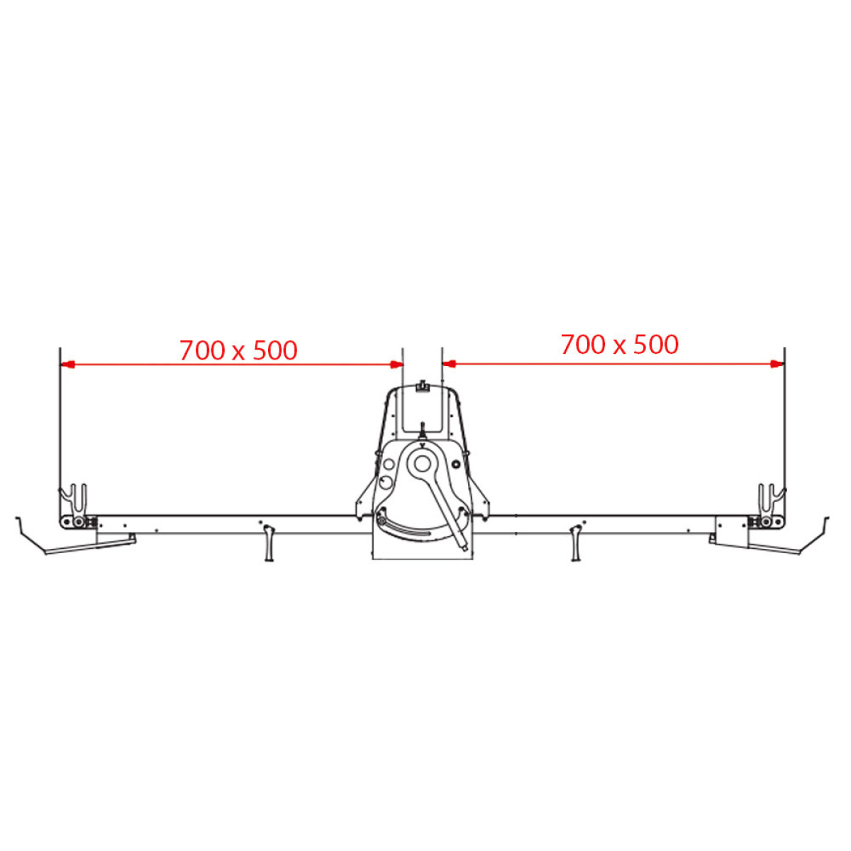 Image Band-uitroller, tafelmodel, 500x700 mm - Variabele snelheid 3