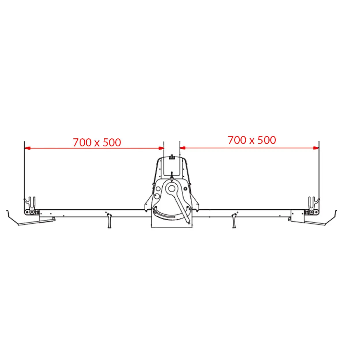 Image Band-uitroller, tafelmodel, 500x700 mm - Variabele snelheid 3