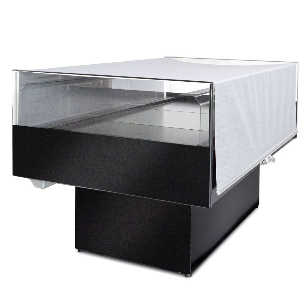 Image Panoramische gekoelde self-service toonbank - ZWART 3