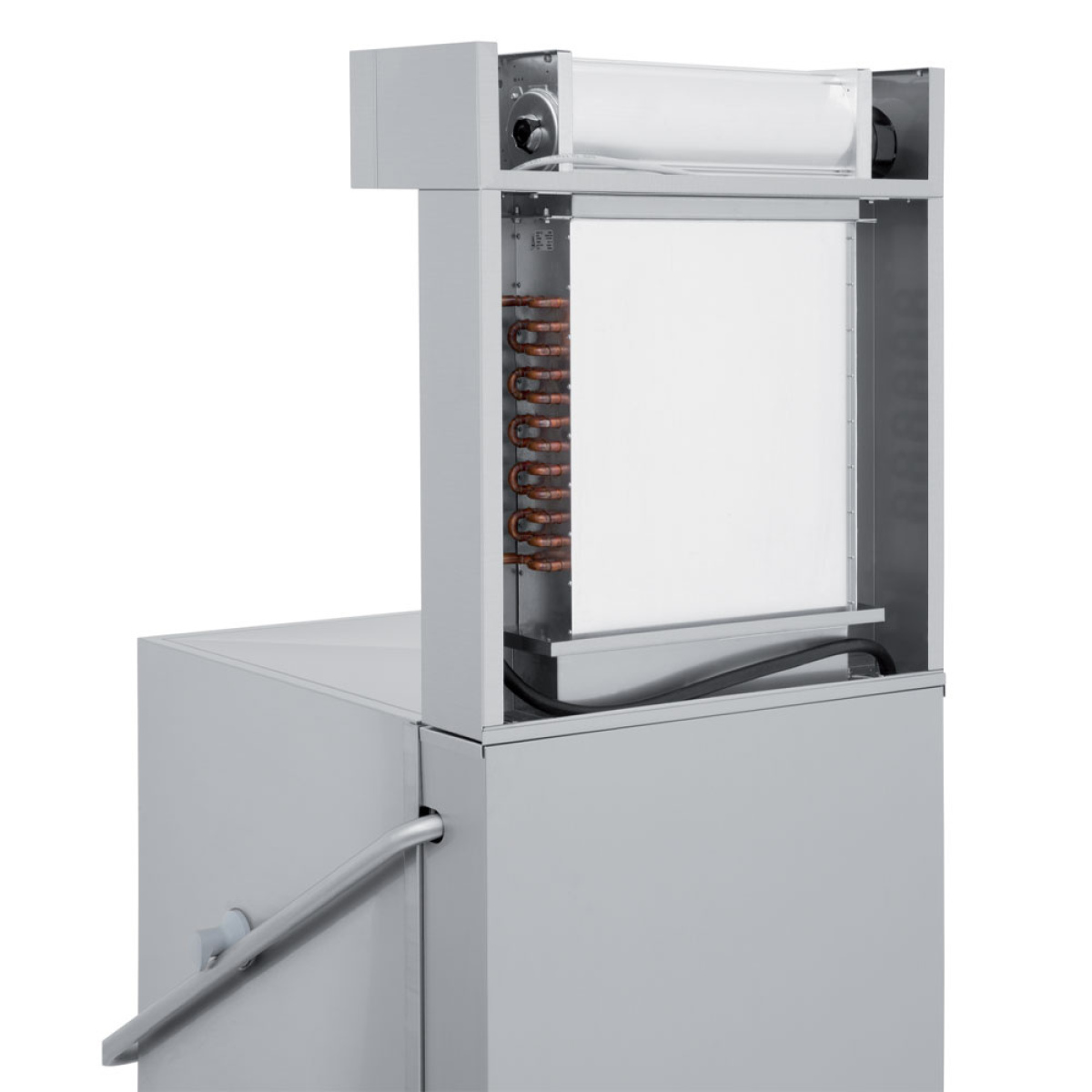 Image Vaat- & pottenwasser met kap, mand 600x500 mm + waterverzachter in continu + damp condensor-recuperator 3