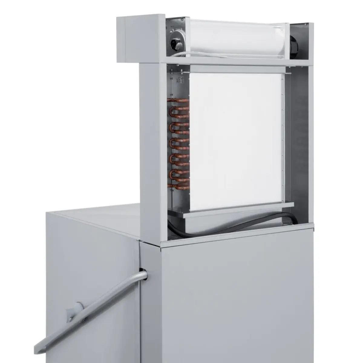 Image Vaat- & pottenwasser met kap, mand 600x500 mm + waterverzachter in continu + damp condensor-recuperator 3