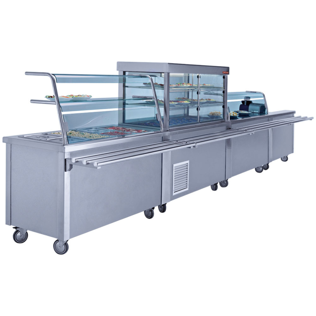 Image Bain-marie element op open kast 3 GN 1/1 3
