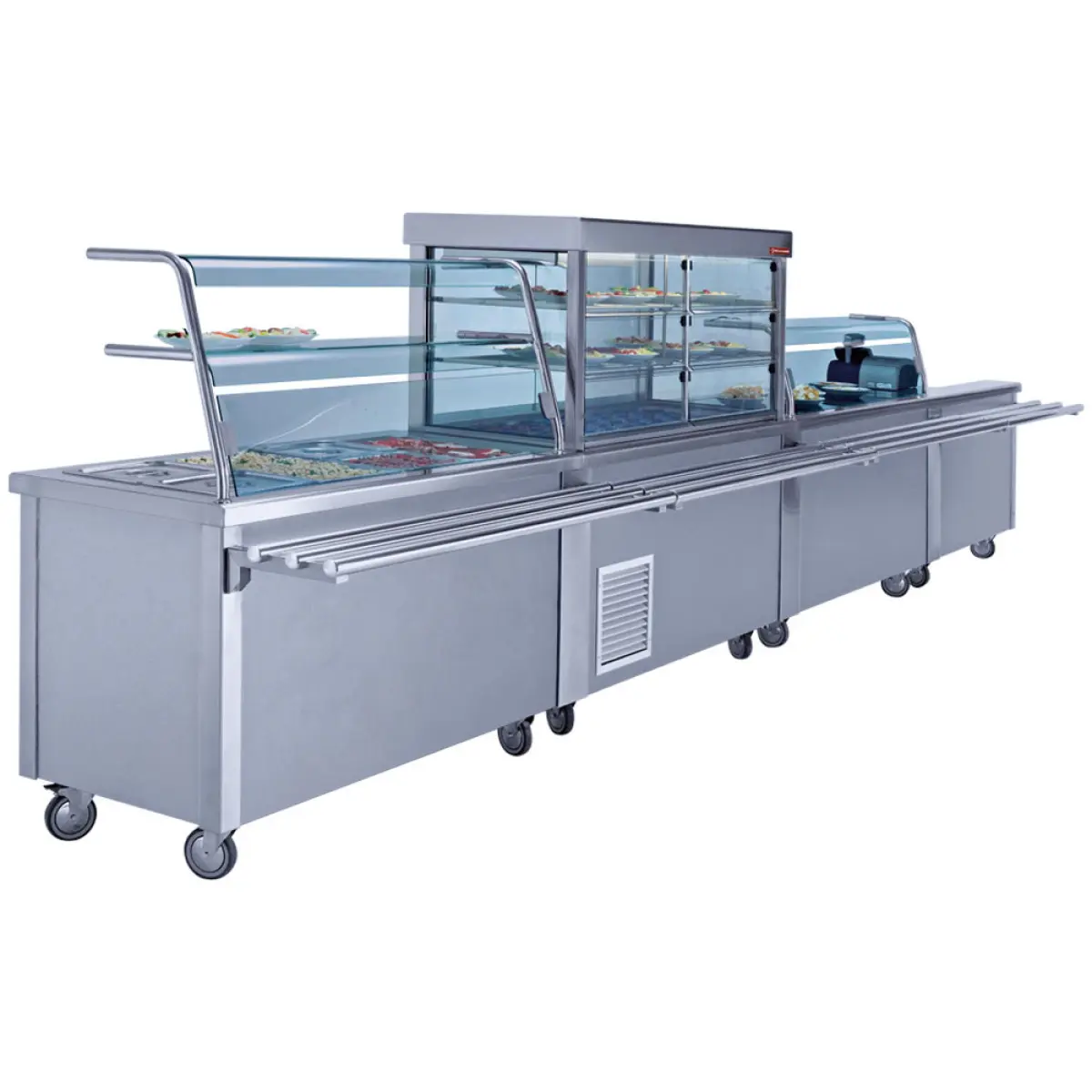 Image Bain-marie element op open kast 3 GN 1/1 3