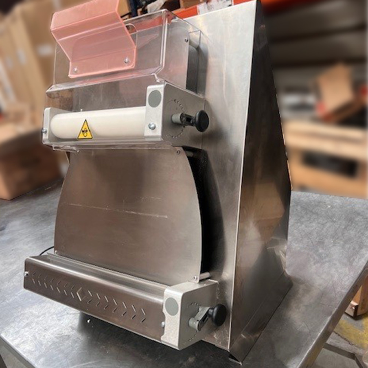 Image Pizzaroller Ø 420 mm, 2 rollen "Linear", in R.V.S. 3