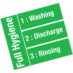 Image Glazenwasser, mand 400x400 mm " Full-Hygiène ", met doorlopende ontharder 3