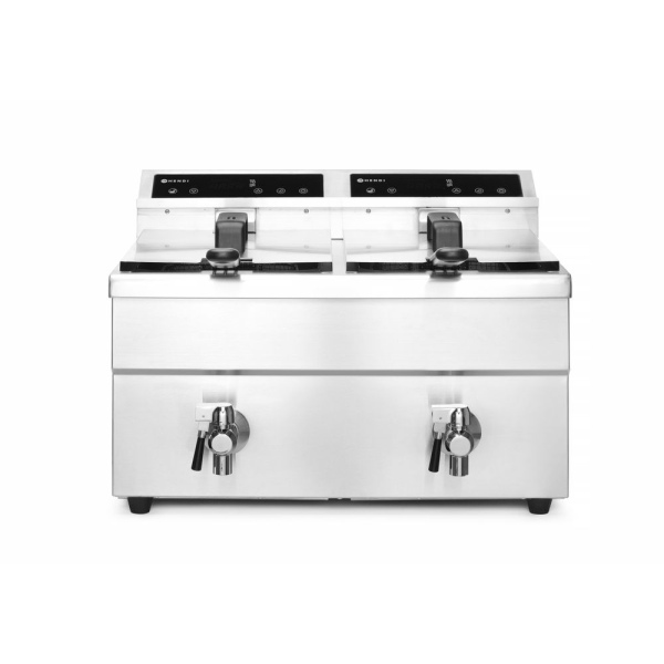 Image Inductie friteuse met aftapkraan - 2 x 8 l 0