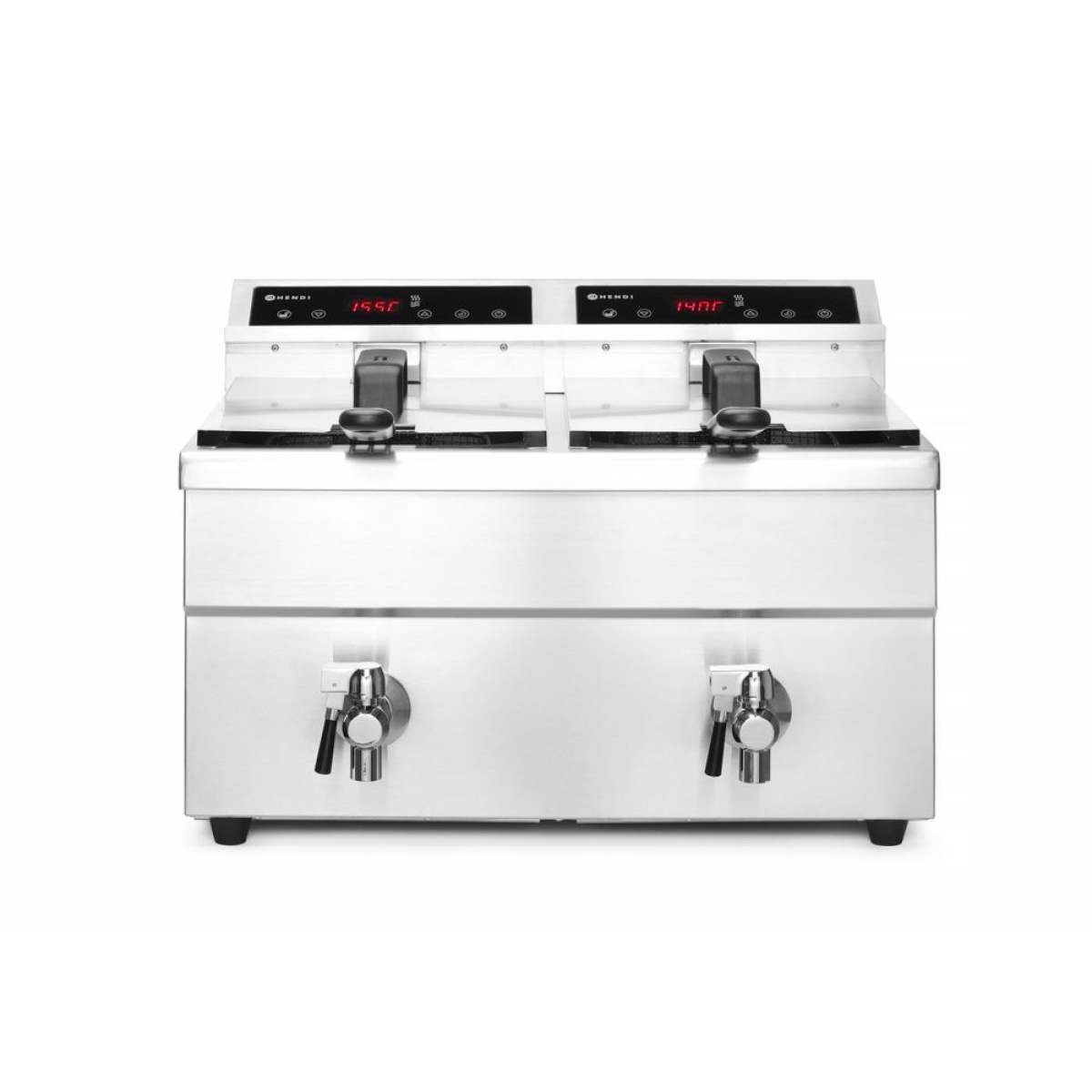 Image Inductie friteuse met aftapkraan - 2 x 8 l 1