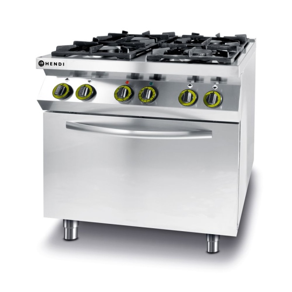 Image Gasfornuis 4-pits met convectieoven GN 1/1 0