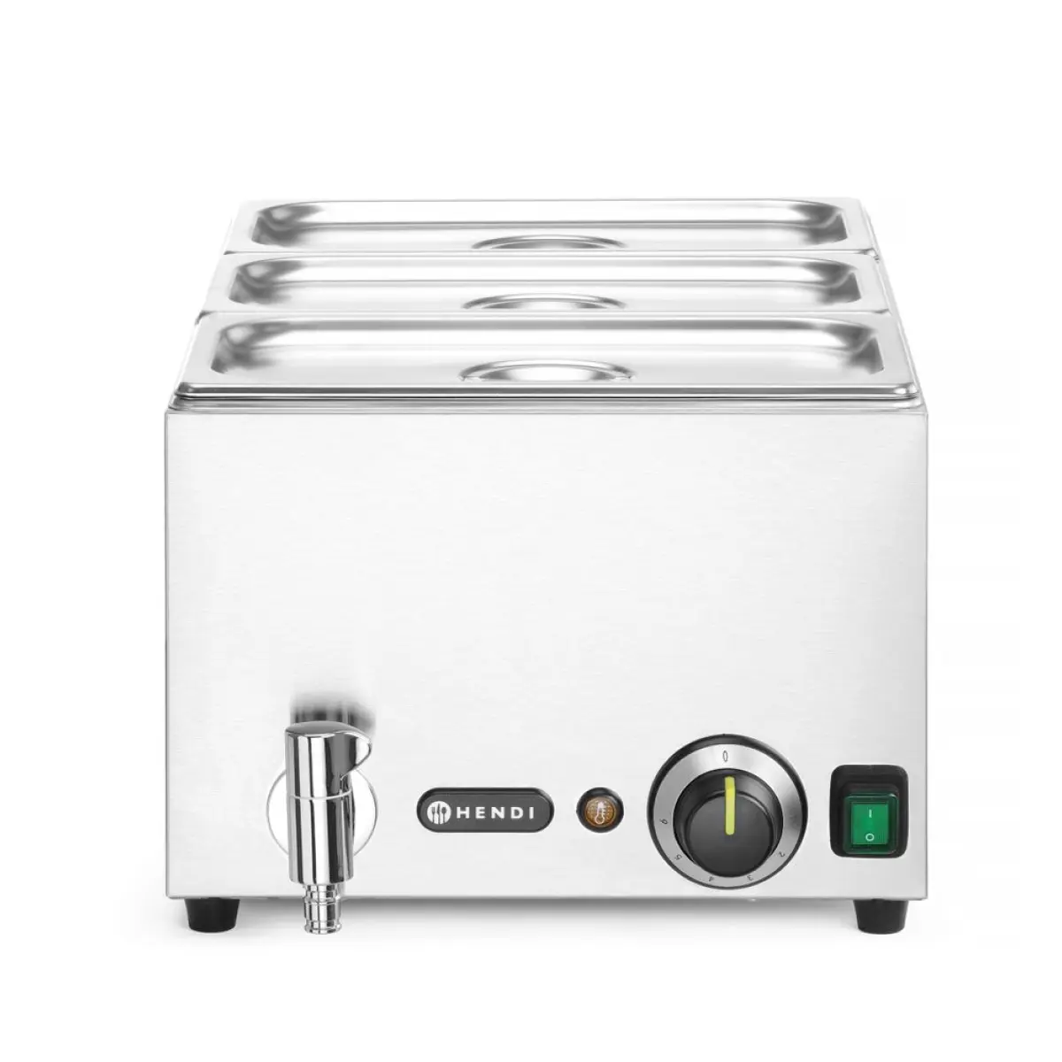 Image Set: Bain-marie HENDI Ranger met afvoerkraan + 3x GN 1/3 en deksel 0