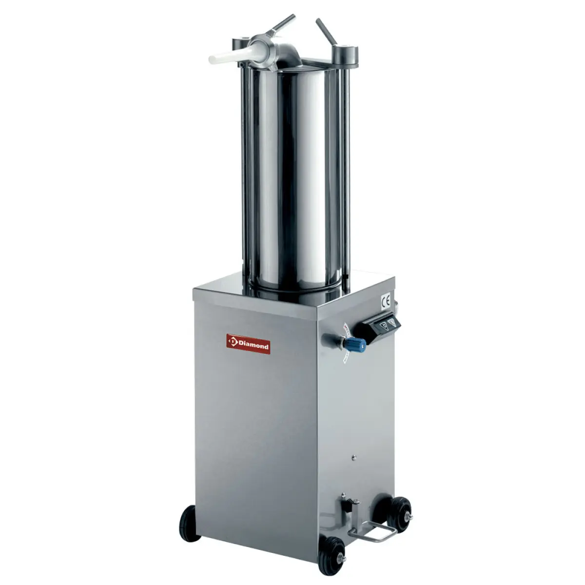 Image Hydraulische verticale worstenvuller in R.V.S., 15 liter op wielen 0
