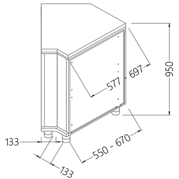 Image Neutrale achterhoek - gesloten 45° 0