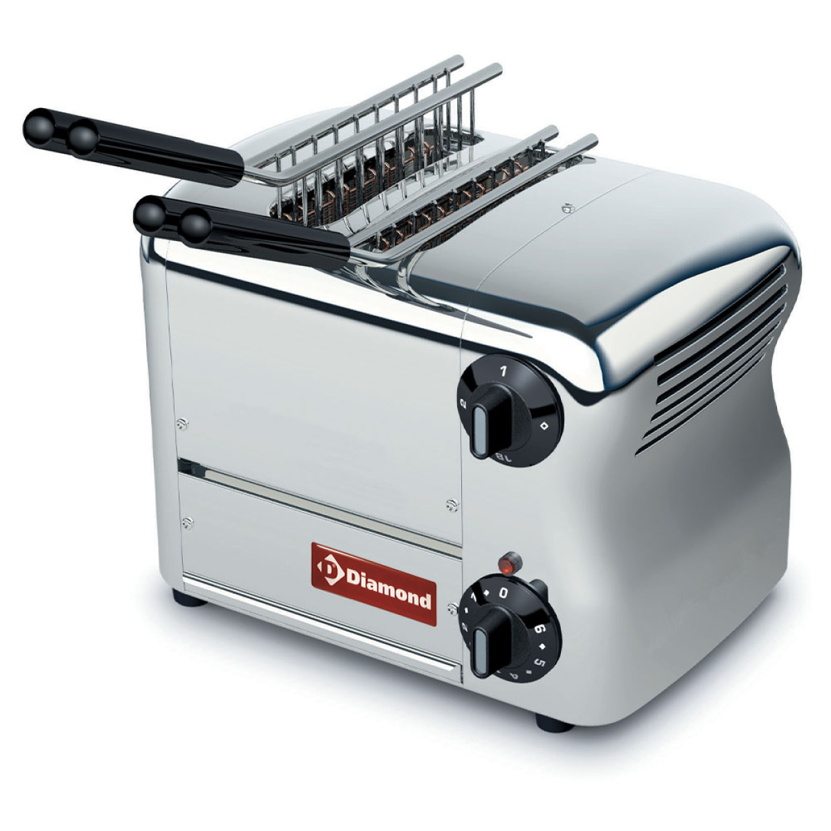 Image Elektrische toaster (croque-monsieur), 2 tangen - Roestvrij staal. 0