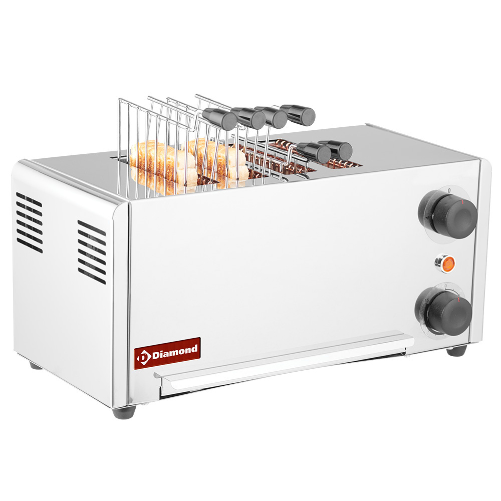 Image Elektrische toaster (croque-monsieur) , 4 tangen - Roestvrij staal. 0