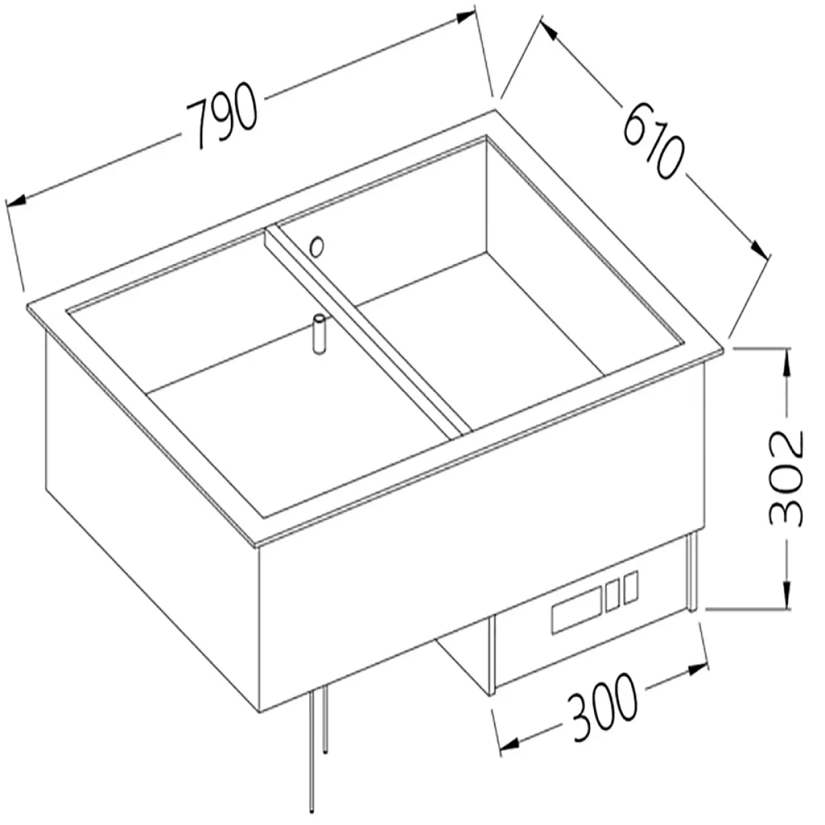 Image Bain-marie element 2 GN 1/1 0