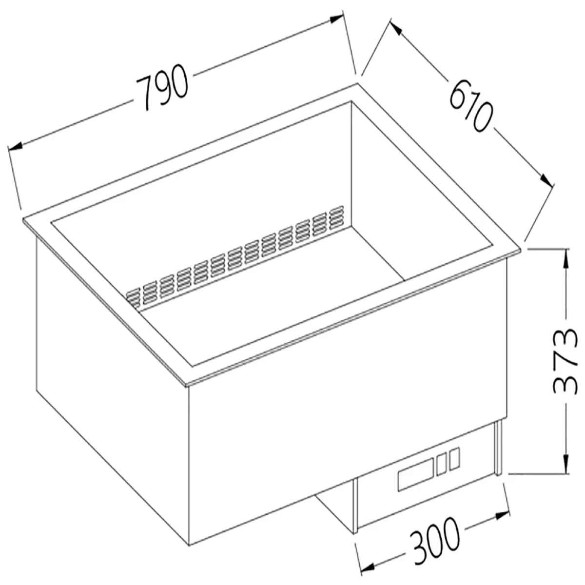 Image Bain-marie element 2 GN 1/1 - droog - geventileerd 0