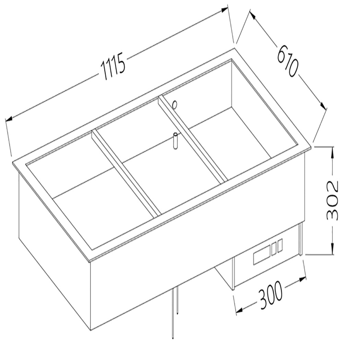 Image Bain-marie element 3 GN 1/1 0